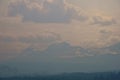 Calf Robe Mountain in Canadian Wildfire Smoke