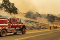 Calfire crew fighting the California Canyon fire