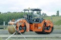 A road roller HAMM HD+140I VVHV. Concept: Paving Equipment