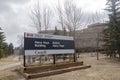 Close up to a Government of Canada building Harry Hays sign