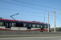 A CTrain is a light rail rapid transit system in Calgary, Alberta, Canada Royalty Free Stock Photo