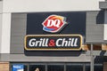 A DQ grill and chill restaurant sign