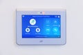 An ADT Home Security Touchscreen Panel. A command center for a smart home Royalty Free Stock Photo