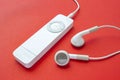 First-generation iPod Shuffle. A digital audio player designed and formerly marketed by