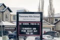 The signage of Panorama Hills School, an educational institution under the Calgary Board