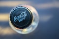 Top view of a empty Coca Cola Zero plastic bottle