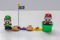LEGO Mario and Luigi figure Interactive brick game