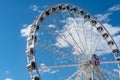 View of the Giant Ferris Wheel at the Calgary Stampede on a summer day Royalty Free Stock Photo