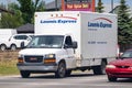 Loomis Express truck van. A Canadian shipping business, with domestic and export services