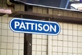 A PATTISON logo, Canada\'s largest out-of-home advertising company, holding more than half Royalty Free Stock Photo