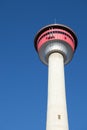 CALGARY, ALBERTA, CANADA - MARCH 7, 2009: The Calgary Tower in Downtown Calgary, Alberta Royalty Free Stock Photo