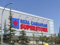 A close up Real Canadian Superstore super market sign