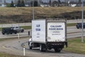 A Calgary Food bank truck on the route