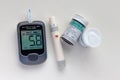 A Blood Glucose Monitor Meter, Diabetes Testing Kit Blood Sugar Tester Kit with Test