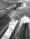 Calgary, Alberta, Canada. TELUS Sky and Bow tower building. Royalty Free Stock Photo