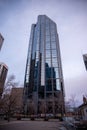 View of modern office towers in urban Calgary Royalty Free Stock Photo