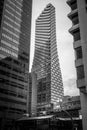 View of modern office towers in urban Calgary Royalty Free Stock Photo