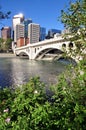 Calgary, Bow River Royalty Free Stock Photo