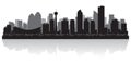 Calgary Canada city skyline vector silhouette Royalty Free Stock Photo