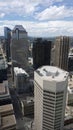 Calgary city aerial view