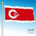 Calgary City flag, Canada, north america Royalty Free Stock Photo