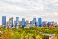 Calgary City Skyline showing Corporate Offices and Financial Dis