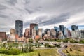 Calgary Downtown in HDR Royalty Free Stock Photo