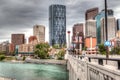 Calgary Downtown in HDR Royalty Free Stock Photo