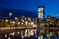 Calgary at night, Canada Royalty Free Stock Photo