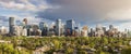 Calgary - panorama of city Royalty Free Stock Photo