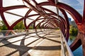 Calgary Peace Bridge Over the Bow River