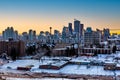 Calgary skyline, Alberta, Canada. Royalty Free Stock Photo