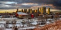 Calgary skyline, Alberta, Canada. Royalty Free Stock Photo