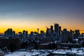 Calgary skyline, Alberta, Canada. Royalty Free Stock Photo