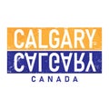 Calgary vector lettering logo design element t-shirt design Royalty Free Stock Photo