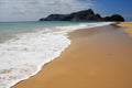 Calheta beach and Ilheu de Baixo Royalty Free Stock Photo