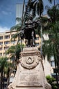 Monument to Joaquin Cayzedo y Cuero located at the famous Cayzedo square in Cali city center