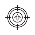 Calibrate icon vector isolated on white background, Calibrate si