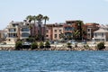 California Beach Houses Royalty Free Stock Photo