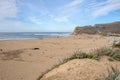 California landscape panorama near Hwy-1 Sea and land Royalty Free Stock Photo