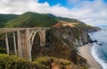 California Bixby bridge in Big Sur Monterey