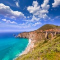 California Bixby bridge in Big Sur Monterey County in Route 1 Royalty Free Stock Photo