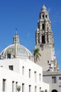 The California Building and Tower in Balboa Park, San Diego Royalty Free Stock Photo