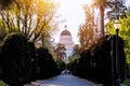 California Capitol Building at Sunset Royalty Free Stock Photo