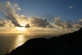 California central coast at sunset. Big Sur, USA Royalty Free Stock Photo