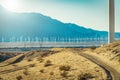 California Coachella Valley Wind Turbines Power Plant Royalty Free Stock Photo