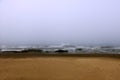 California coast beach early foggy morning. USA. Royalty Free Stock Photo