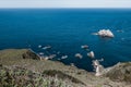 California coast and cliffs in Big Sur Royalty Free Stock Photo