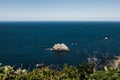 California coast and cliffs in Big Sur Royalty Free Stock Photo