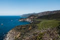 California coast and cliffs in Big Sur Royalty Free Stock Photo